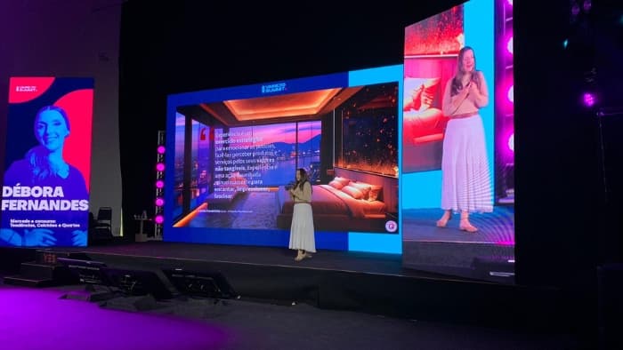 Em evento, Débora Fernandes, diretora-executiva do Iner, fala sobre as tendências do mercado do sono