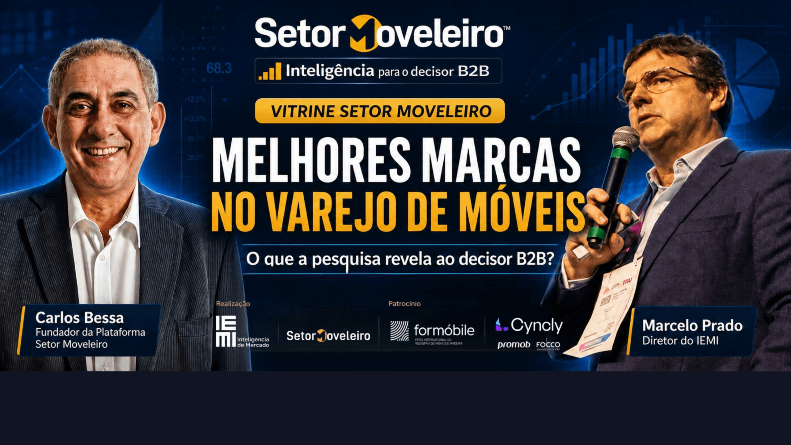 Pesquisa Melhores Marcas no Varejo de Móveis 2026 com Marcelo Prado e Carlos Bessa