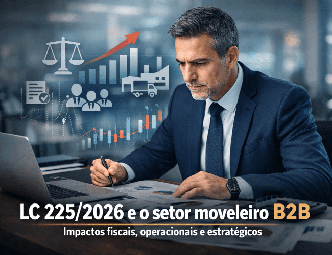 Lei Complementar 225/2026 e o setor moveleiro B2B: impactos fiscais, operacionais e estratégicos