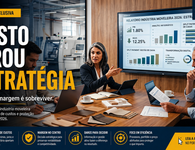 Custo virou estratégia: por que proteger margem será o jogo central da indústria moveleira em 2026