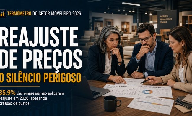 Reajuste de preços na indústria moveleira: o silêncio perigoso que pode corroer margens em 2026