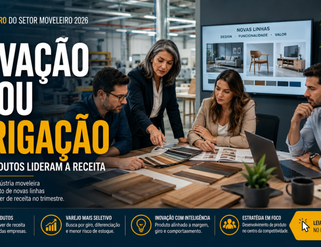 Novos produtos lideram receita na indústria moveleira: inovação virou obrigação, não diferencial