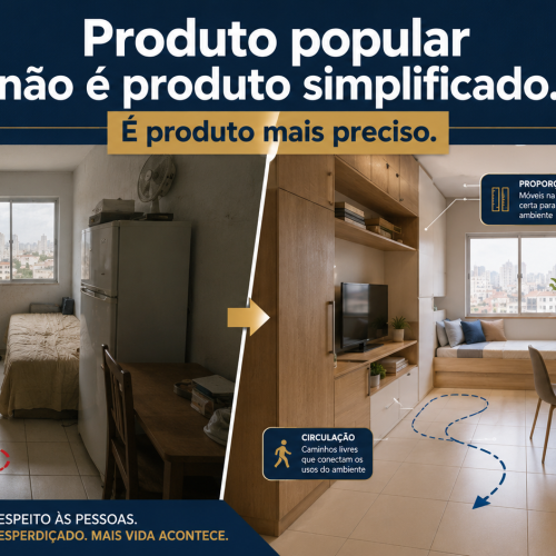 Produto popular não é produto simplificado. É produto mais preciso