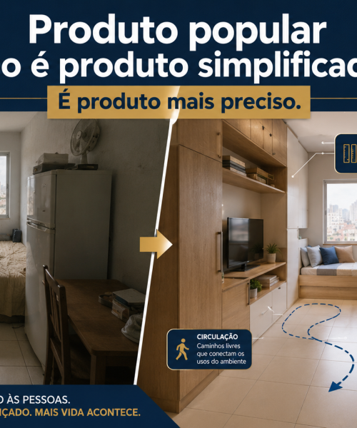 Produto popular não é produto simplificado. É produto mais preciso