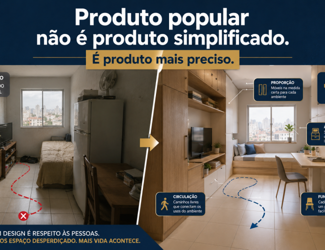 Produto popular não é produto simplificado. É produto mais preciso
