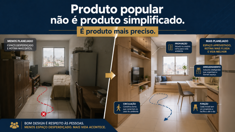 Produto popular não é produto simplificado. É produto mais preciso