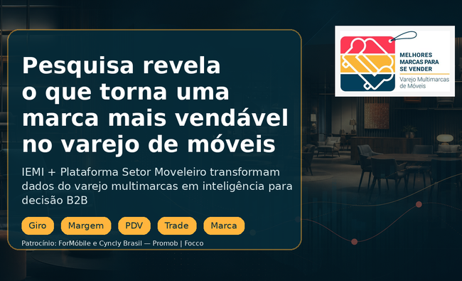 Melhores Marcas no Varejo de Móveis transforma pesquisa em estratégia para marcas mais fortes no PDV
