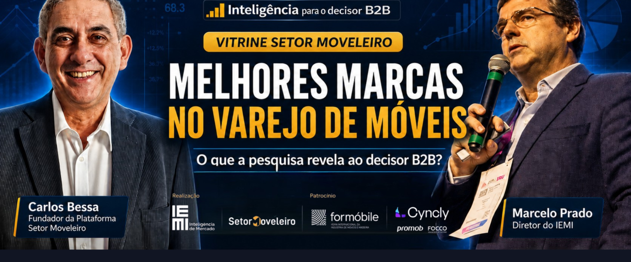 Pesquisa Melhores Marcas no Varejo de Móveis 2026 com Marcelo Prado e Carlos Bessa
