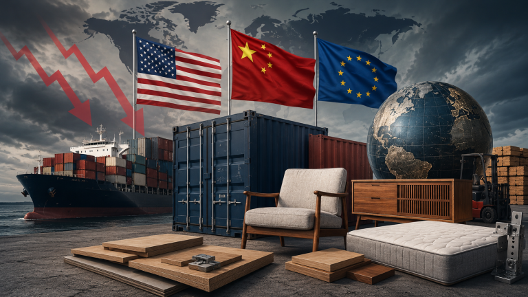 Tarifaço na indústria moveleira pressiona exportações e cobra reação do Brasil