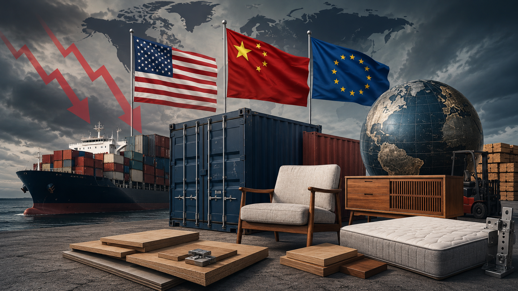 Tarifaço na indústria moveleira pressiona exportações e cobra reação do Brasil
